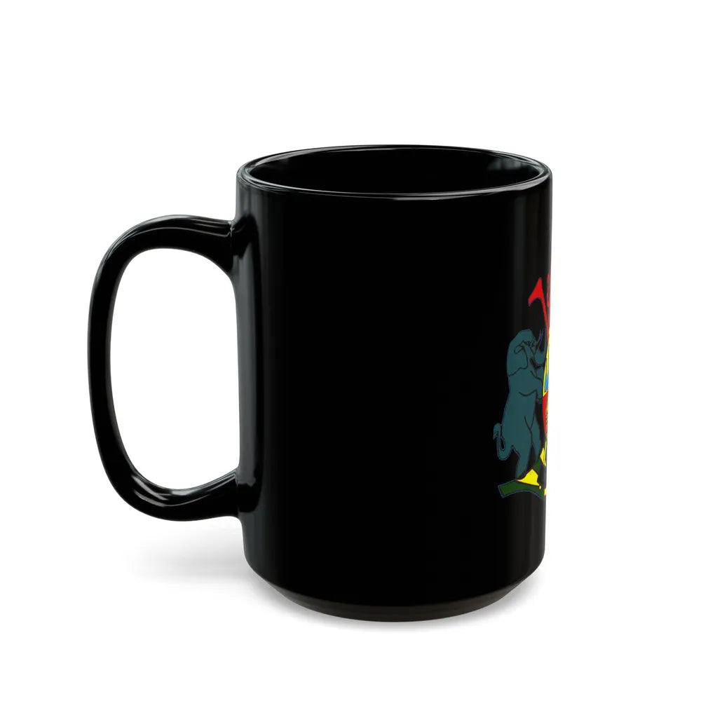 Coat of arms of KaNgwane - Black Coffee Mug-Go Mug Yourself