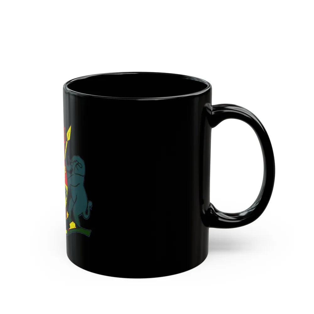 Coat of arms of KaNgwane - Black Coffee Mug-Go Mug Yourself