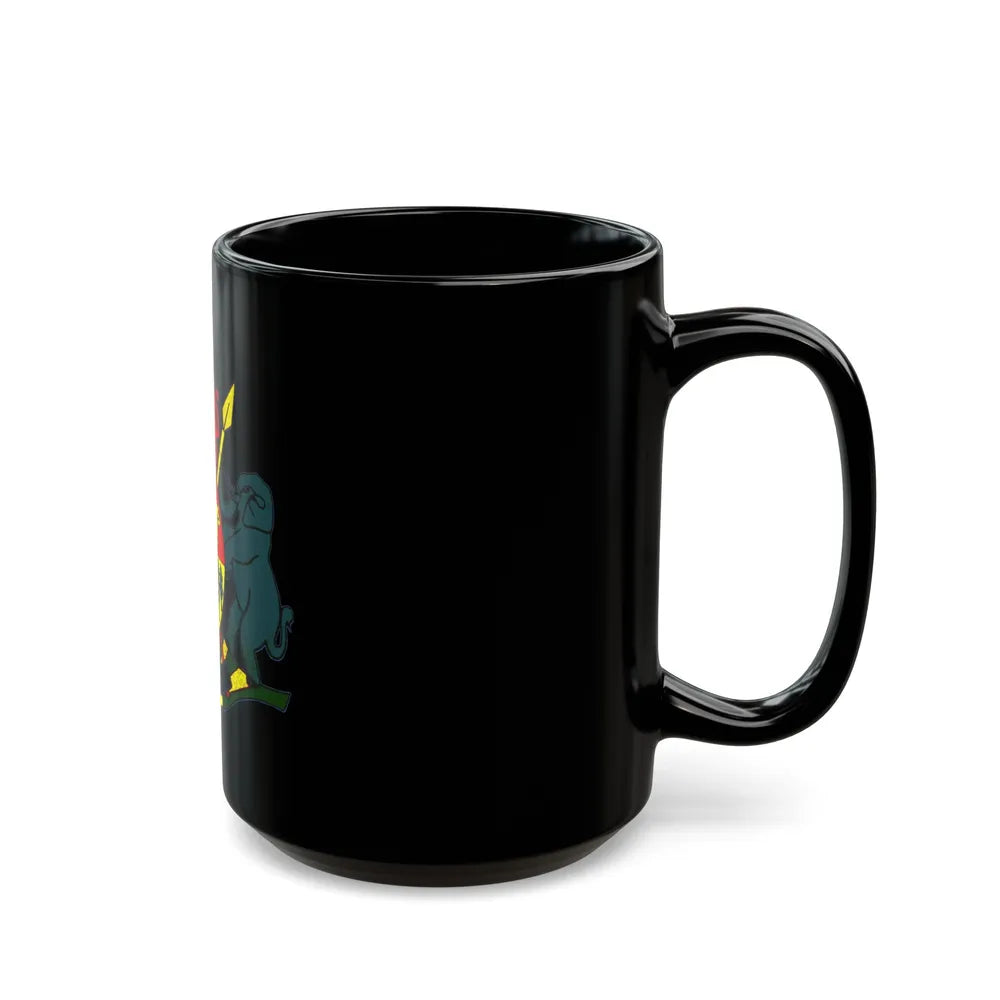 Coat of arms of KaNgwane - Black Coffee Mug-Go Mug Yourself