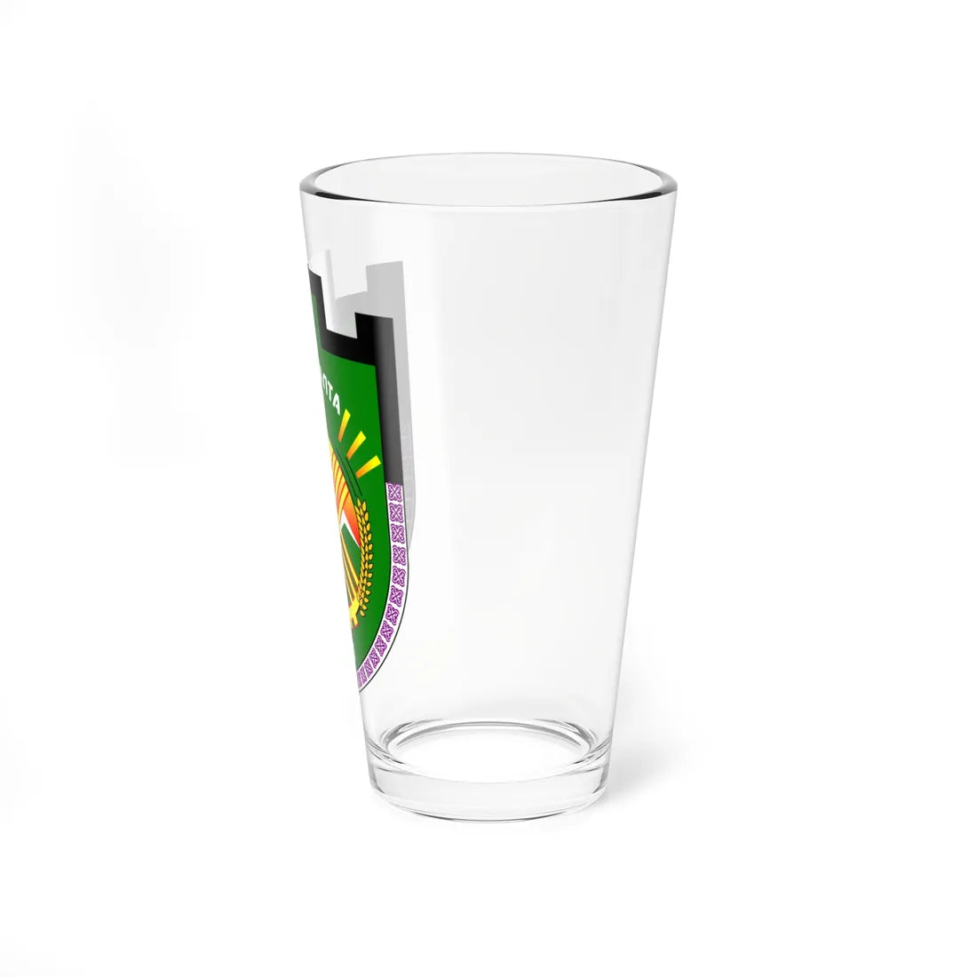 Coat of arms of Kara-Balta (Kyrgyzstan) (Coat of Arms) Pint Glass 16oz - Go Mug Yourself