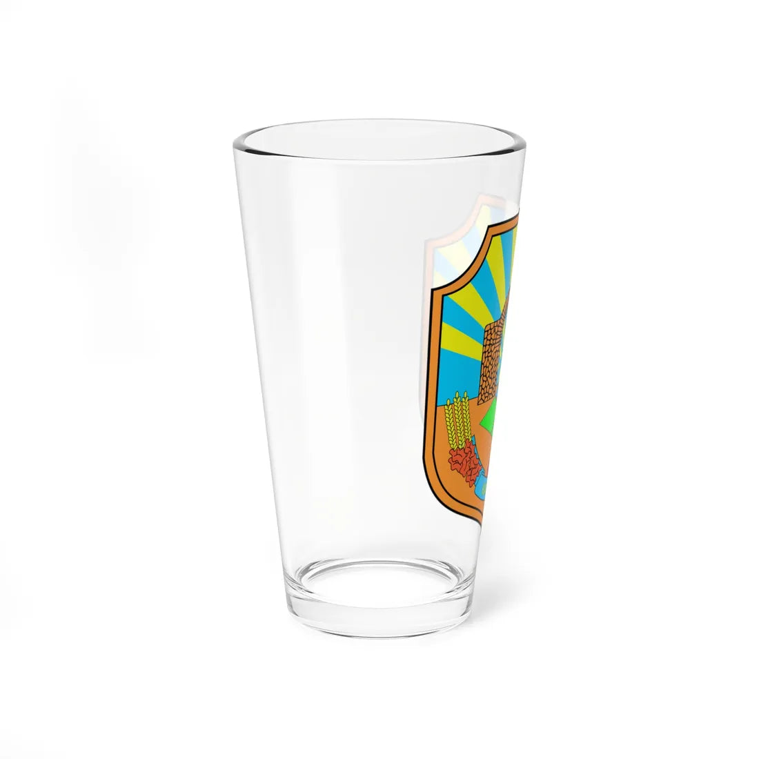 Coat of arms of Karbinci Municipality (North Macedonia) (Coat of Arms) Pint Glass 16oz - Go Mug Yourself