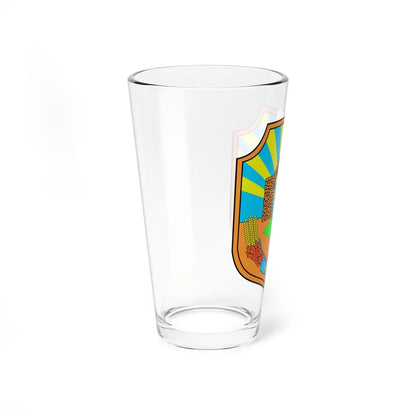 Coat of arms of Karbinci Municipality (North Macedonia) (Coat of Arms) Pint Glass 16oz - Go Mug Yourself