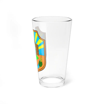 Coat of arms of Karbinci Municipality (North Macedonia) (Coat of Arms) Pint Glass 16oz - Go Mug Yourself