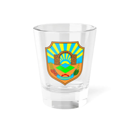 Coat of arms of Karbinci Municipality (North Macedonia) (Coat of Arms) Shot Glass 1.5oz 1.5oz - Go Mug Yourself