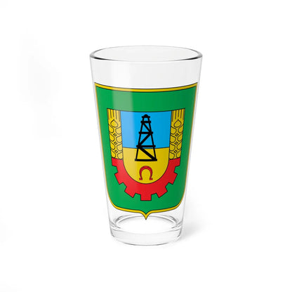 Coat of Arms of Karlivka raion (Ukraine) (Coat of Arms) Pint Glass 16oz 16oz - Go Mug Yourself