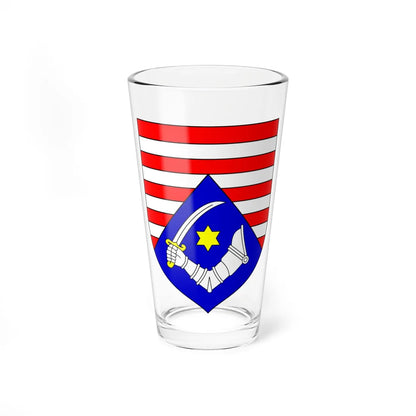 Coat of Arms of Karlovac county (Croatia) (Coat of Arms) Pint Glass 16oz 16oz - Go Mug Yourself