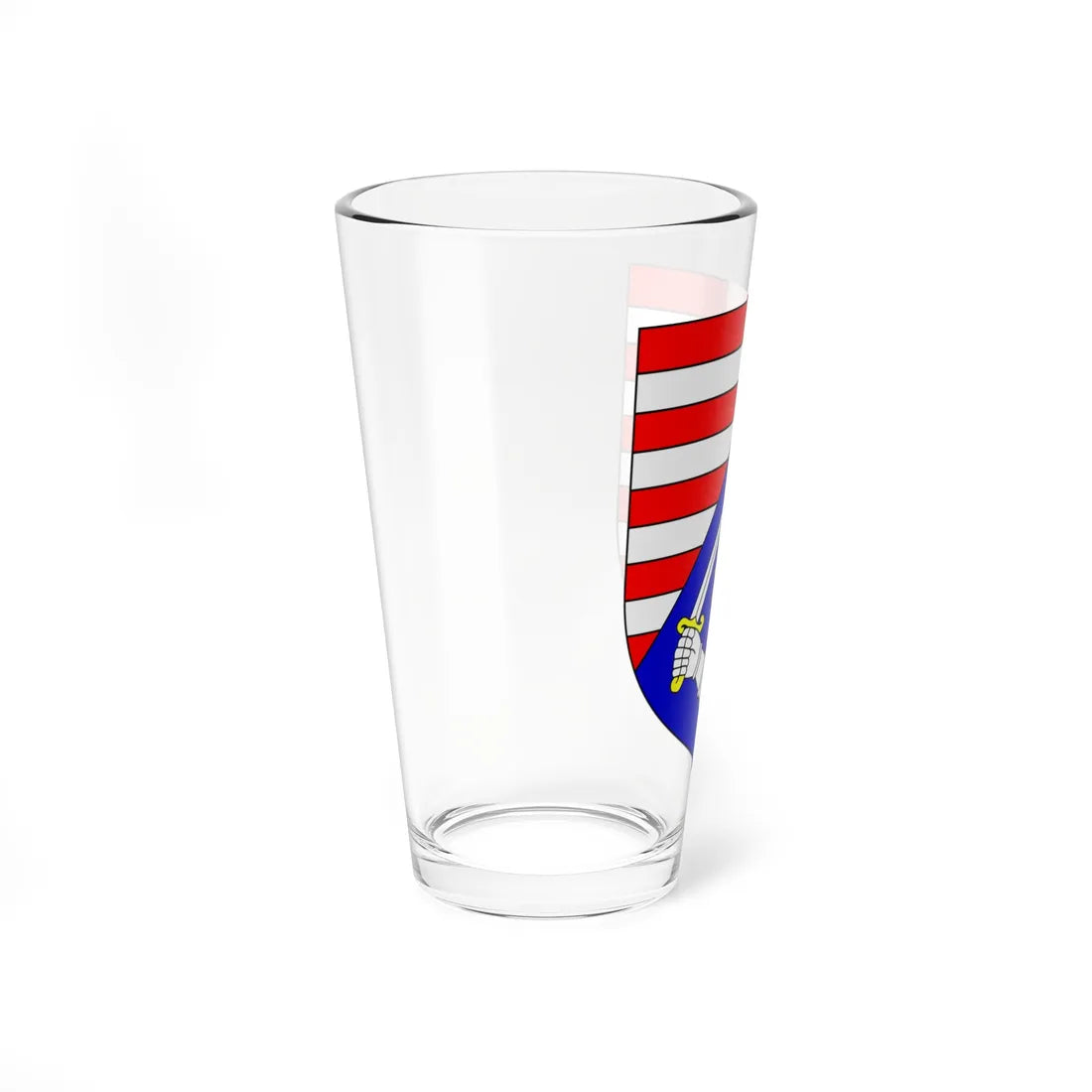 Coat of Arms of Karlovac county (Croatia) (Coat of Arms) Pint Glass 16oz - Go Mug Yourself
