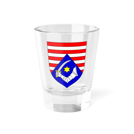 Coat of Arms of Karlovac county (Croatia) (Coat of Arms) Shot Glass 1.5oz 1.5oz - Go Mug Yourself
