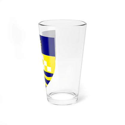 Coat of arms of Karpoš Municipality (North Macedonia) (Coat of Arms) Pint Glass 16oz - Go Mug Yourself