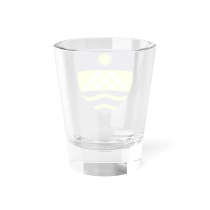 Coat of arms of Karpoš Municipality (North Macedonia) (Coat of Arms) Shot Glass 1.5oz - Go Mug Yourself
