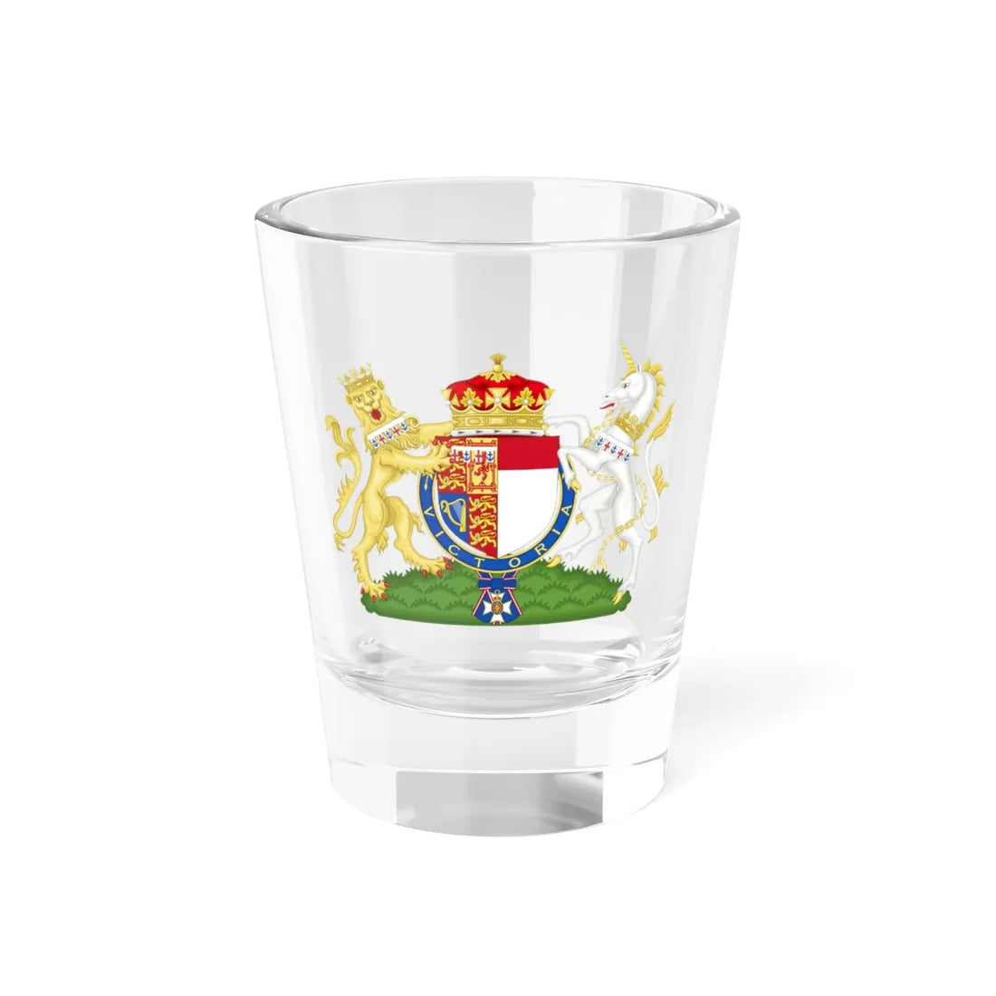 Coat of Arms of Katharine Duchess of Kent (United Kingdom) (Coat of Arms) Shot Glass 1.5oz 1.5oz - Go Mug Yourself