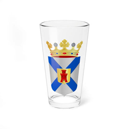 Coat of arms of Katwijk municipality (Netherlands) (Coat of Arms) Pint Glass 16oz 16oz - Go Mug Yourself