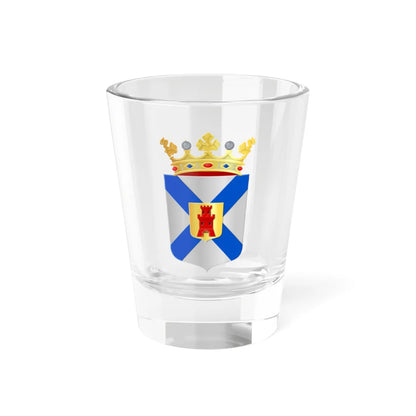Coat of arms of Katwijk municipality (Netherlands) (Coat of Arms) Shot Glass 1.5oz 1.5oz - Go Mug Yourself