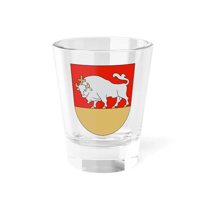 Coat of arms of Kaunas 1935 (Lithuania) (Coat of Arms) Shot Glass 1.5oz 1.5oz - Go Mug Yourself