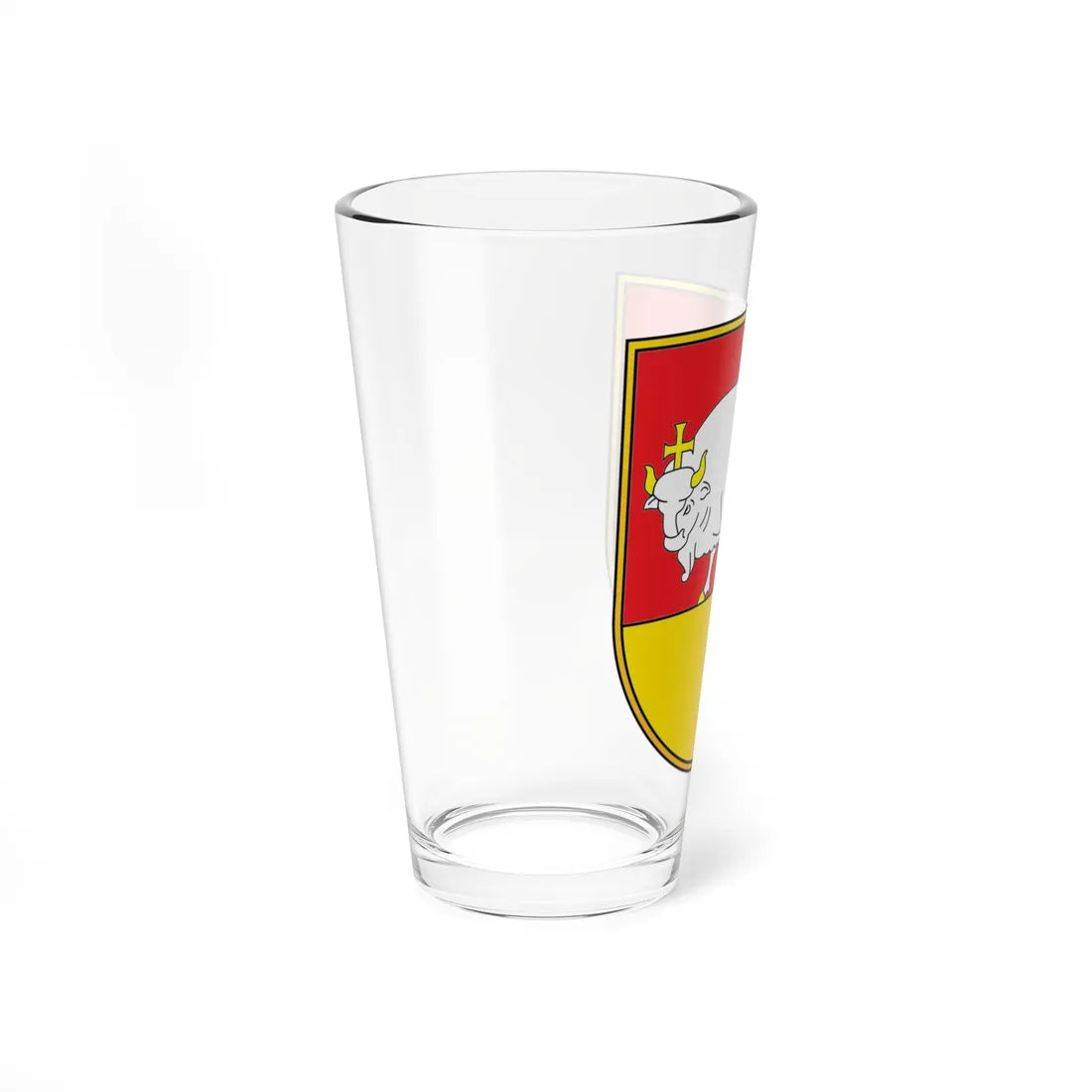 Coat of arms of Kaunas old1 Lithuania (Lithuania) (Coat of Arms) Pint Glass 16oz - Go Mug Yourself