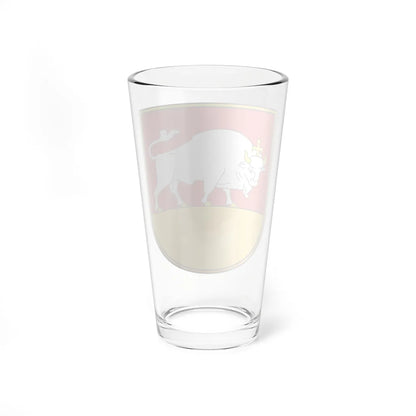 Coat of arms of Kaunas old1 Lithuania (Lithuania) (Coat of Arms) Pint Glass 16oz - Go Mug Yourself