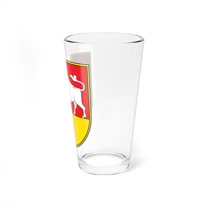 Coat of arms of Kaunas old1 Lithuania (Lithuania) (Coat of Arms) Pint Glass 16oz - Go Mug Yourself