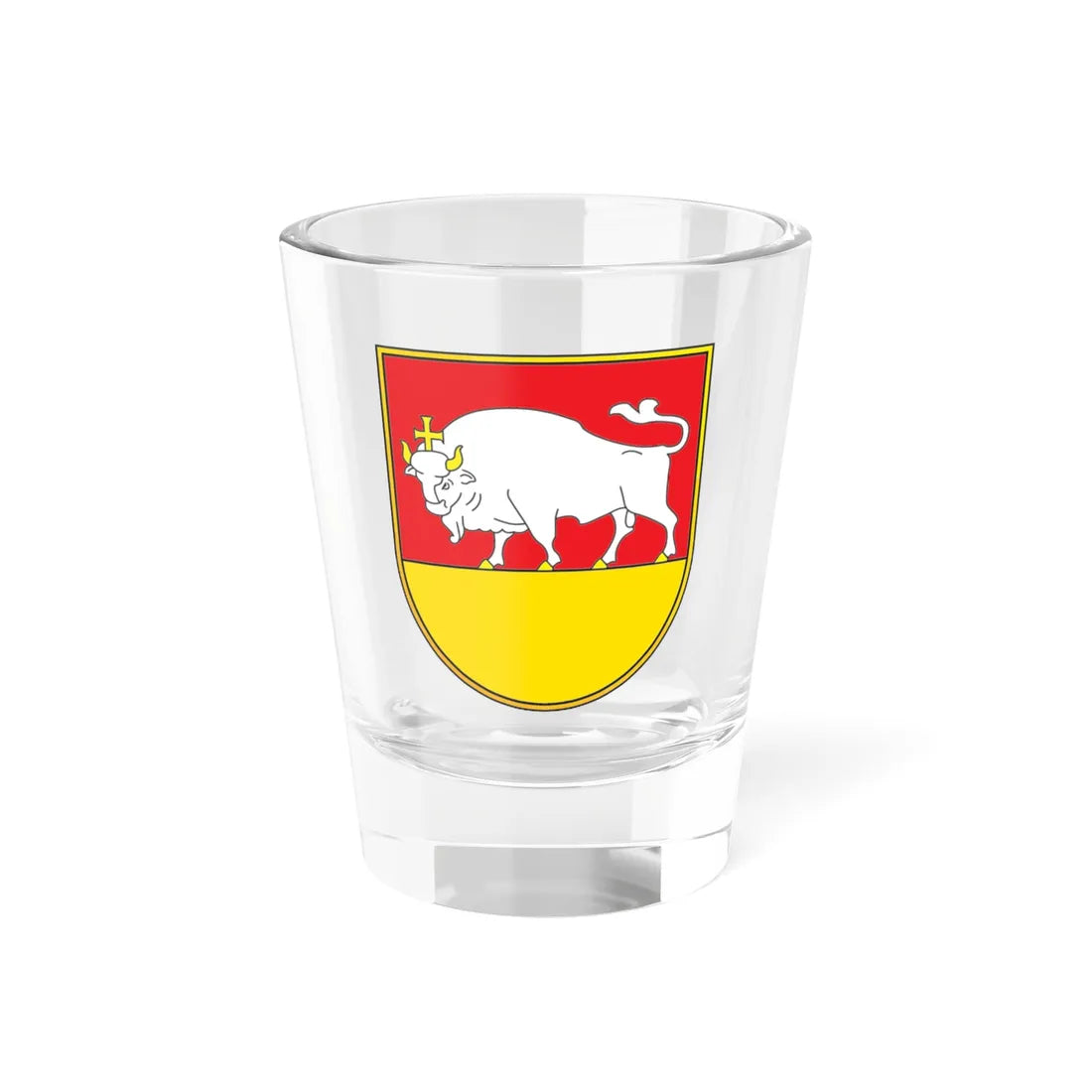 Coat of arms of Kaunas old1 Lithuania (Lithuania) (Coat of Arms) Shot Glass 1.5oz 1.5oz - Go Mug Yourself