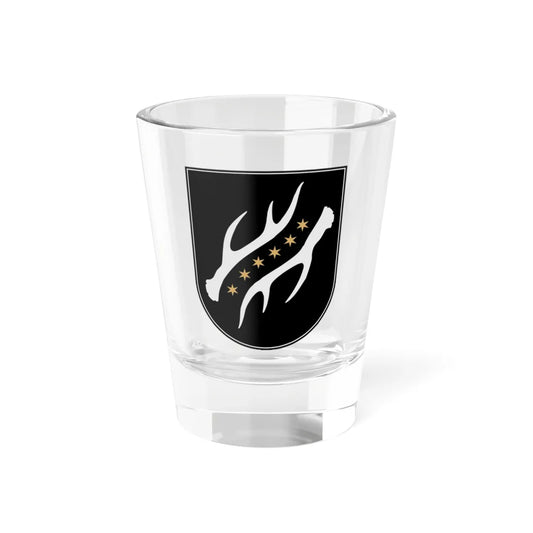 Coat of arms of Kazlu Ruda Lithuania (Lithuania) (Coat of Arms) Shot Glass 1.5oz 1.5oz - Go Mug Yourself
