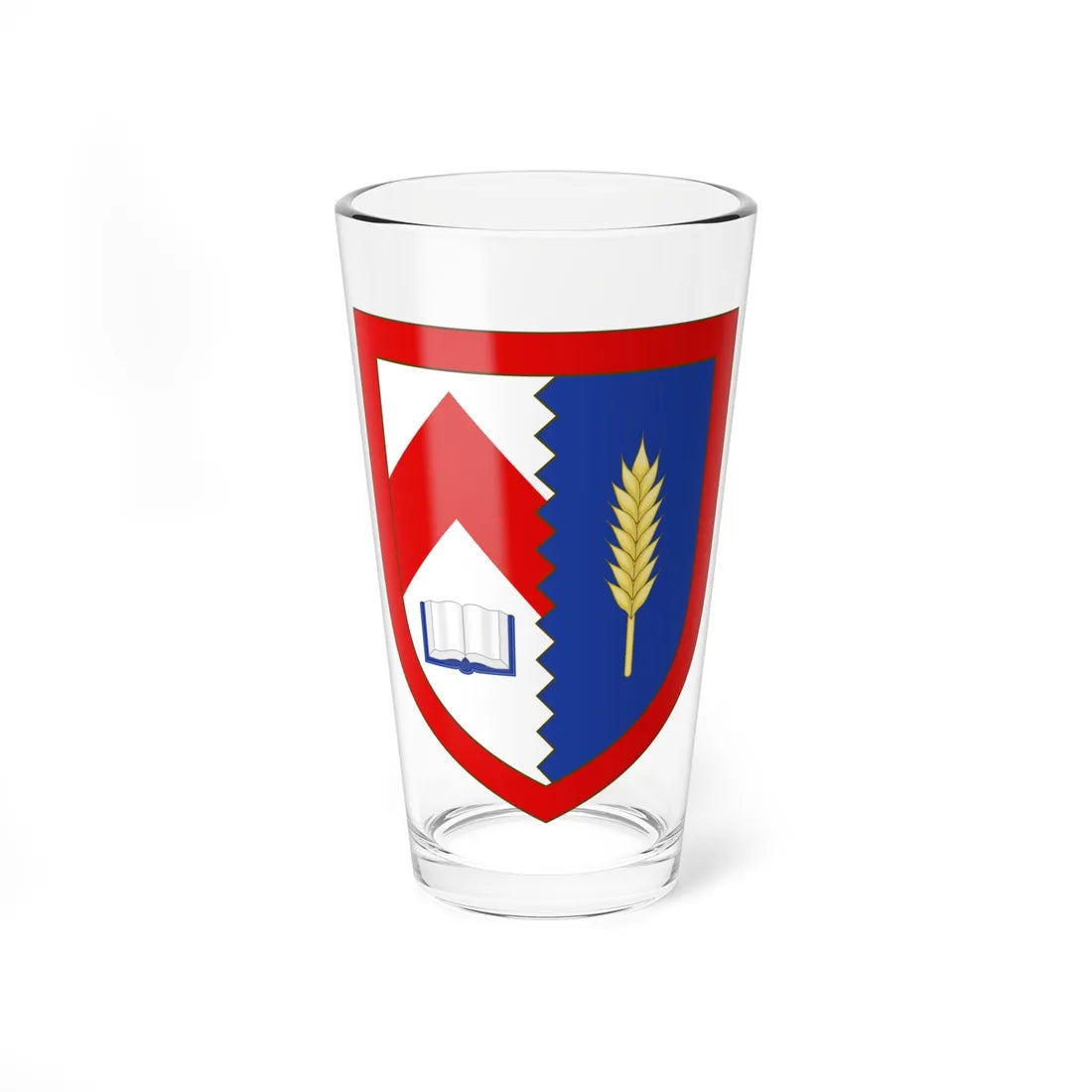Coat Of Arms of Kellogg College Oxford (England) (Coat of Arms) Pint Glass 16oz 16oz - Go Mug Yourself