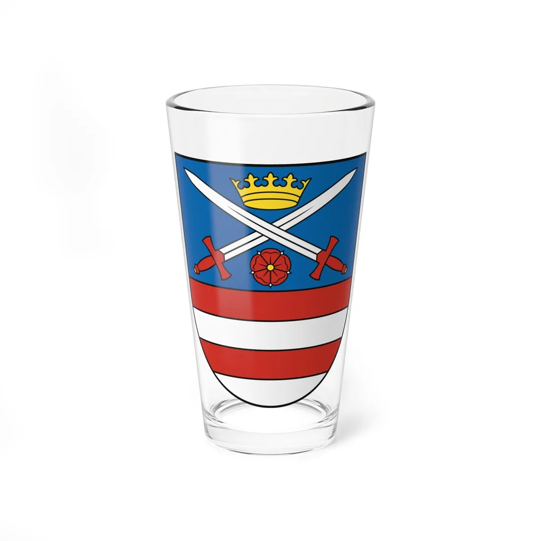 Coat of Arms of Kežmarok (Slovakia) (Coat of Arms) Pint Glass 16oz 16oz - Go Mug Yourself
