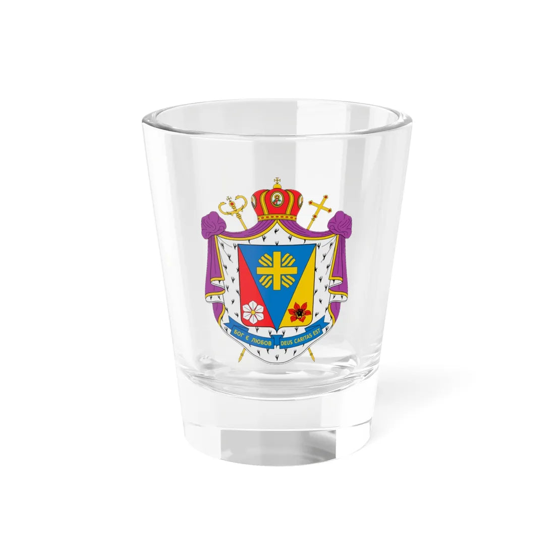 Coat of arms of Kenneth Nowakowski (Ukraine) (Coat of Arms) Shot Glass 1.5oz 1.5oz - Go Mug Yourself