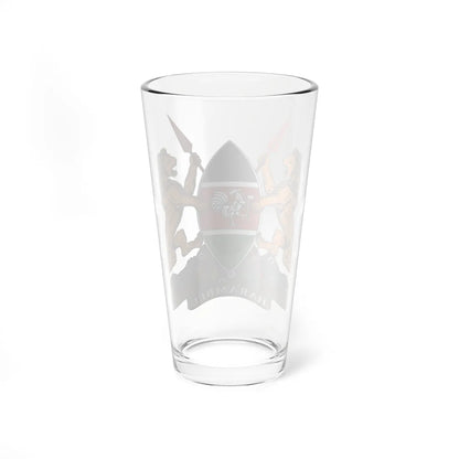 Coat of arms of Kenya Official (Kenya) (Coat of Arms) Pint Glass 16oz - Go Mug Yourself