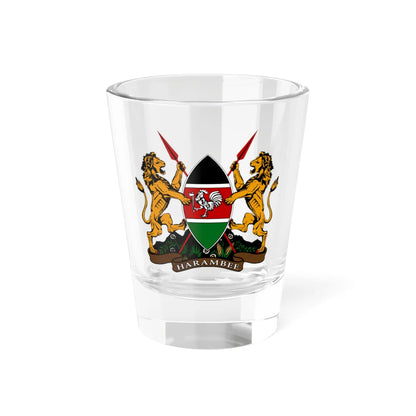 Coat of arms of Kenya Official (Kenya) (Coat of Arms) Shot Glass 1.5oz 1.5oz - Go Mug Yourself