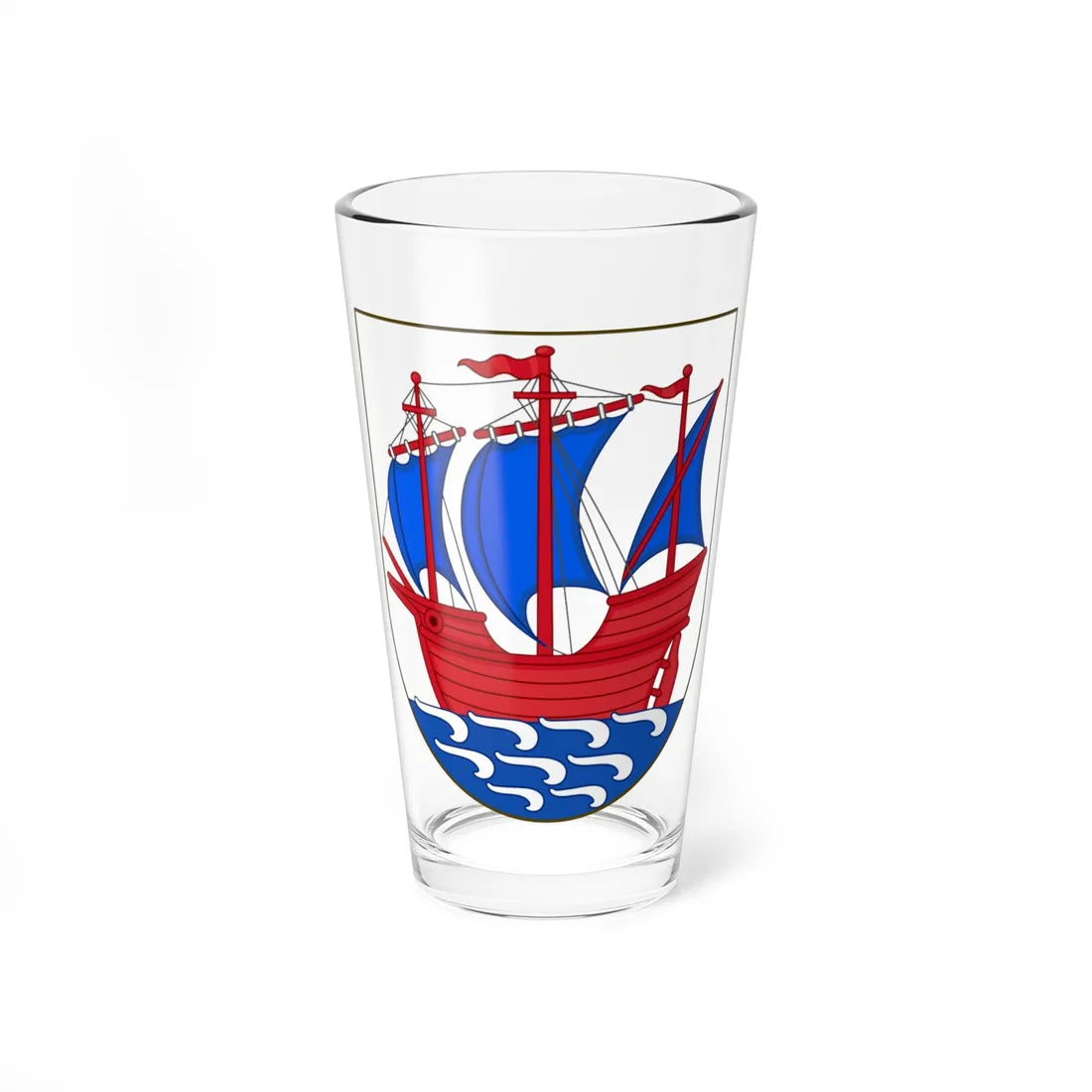 Coat of arms of Kerteminde (Denmark) (Coat of Arms) Pint Glass 16oz 16oz - Go Mug Yourself
