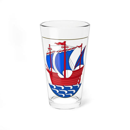 Coat of arms of Kerteminde (Denmark) (Coat of Arms) Pint Glass 16oz 16oz - Go Mug Yourself