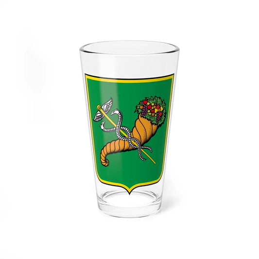 Coat of arms of Kharkiv (Ukraine) (Coat of Arms) Pint Glass 16oz 16oz - Go Mug Yourself