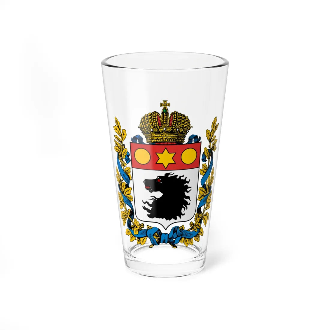 Coat of arms of Kharkov Governorate 1878 (Russia) (Coat of Arms) Pint Glass 16oz 16oz - Go Mug Yourself