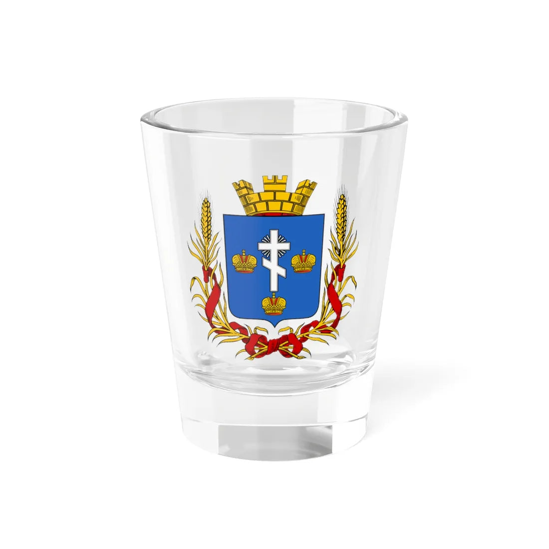 Coat of arms of Kherson 1878 (Ukraine) (Coat of Arms) Shot Glass 1.5oz 1.5oz - Go Mug Yourself
