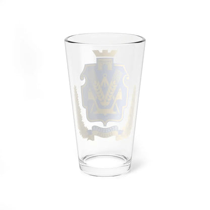 Coat of Arms of Kherson Oblast (Ukraine) (Coat of Arms) Pint Glass 16oz - Go Mug Yourself