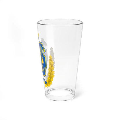 Coat of Arms of Kherson Oblast (Ukraine) (Coat of Arms) Pint Glass 16oz - Go Mug Yourself