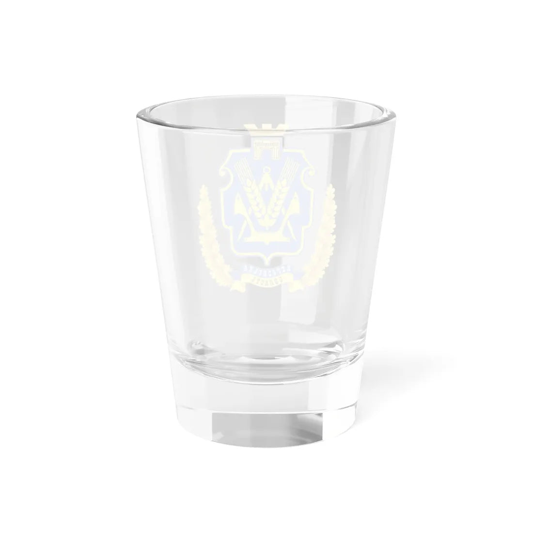Coat of Arms of Kherson Oblast (Ukraine) (Coat of Arms) Shot Glass 1.5oz - Go Mug Yourself