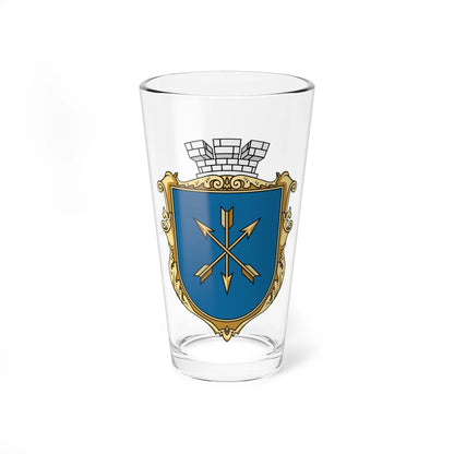 Coat of Arms of Khmelnitsky (Ukraine) (Coat of Arms) Pint Glass 16oz 16oz - Go Mug Yourself