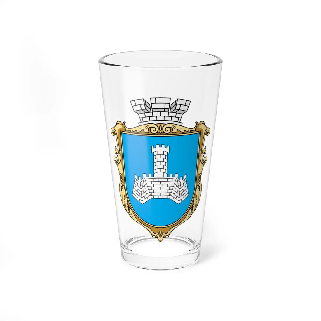 Coat of arms of Khmilnyk (Ukraine) (Coat of Arms) Pint Glass 16oz 16oz - Go Mug Yourself