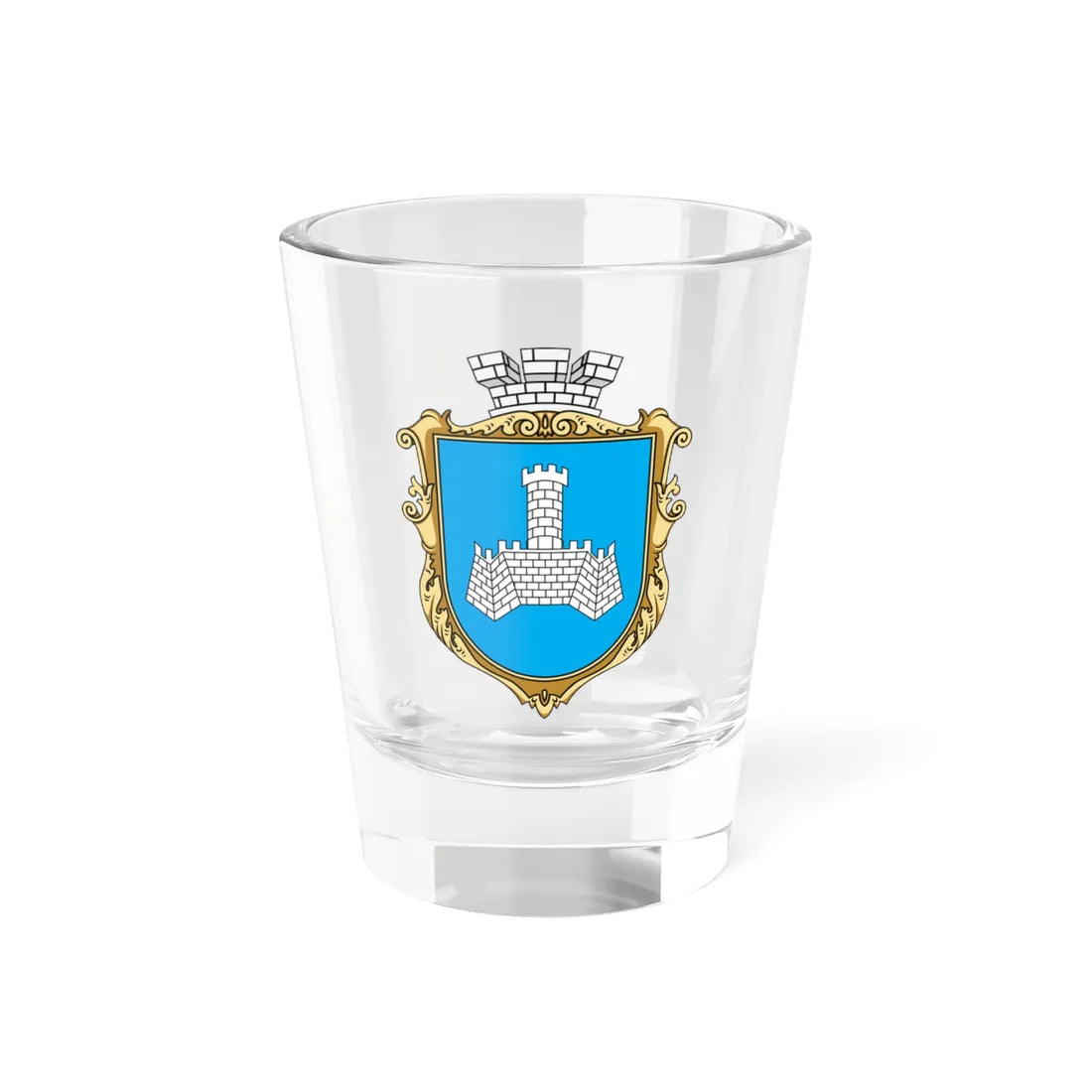 Coat of arms of Khmilnyk (Ukraine) (Coat of Arms) Shot Glass 1.5oz 1.5oz - Go Mug Yourself