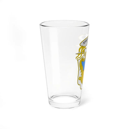 Coat of Arms of Khrystynivka raion (Ukraine) (Coat of Arms) Pint Glass 16oz - Go Mug Yourself