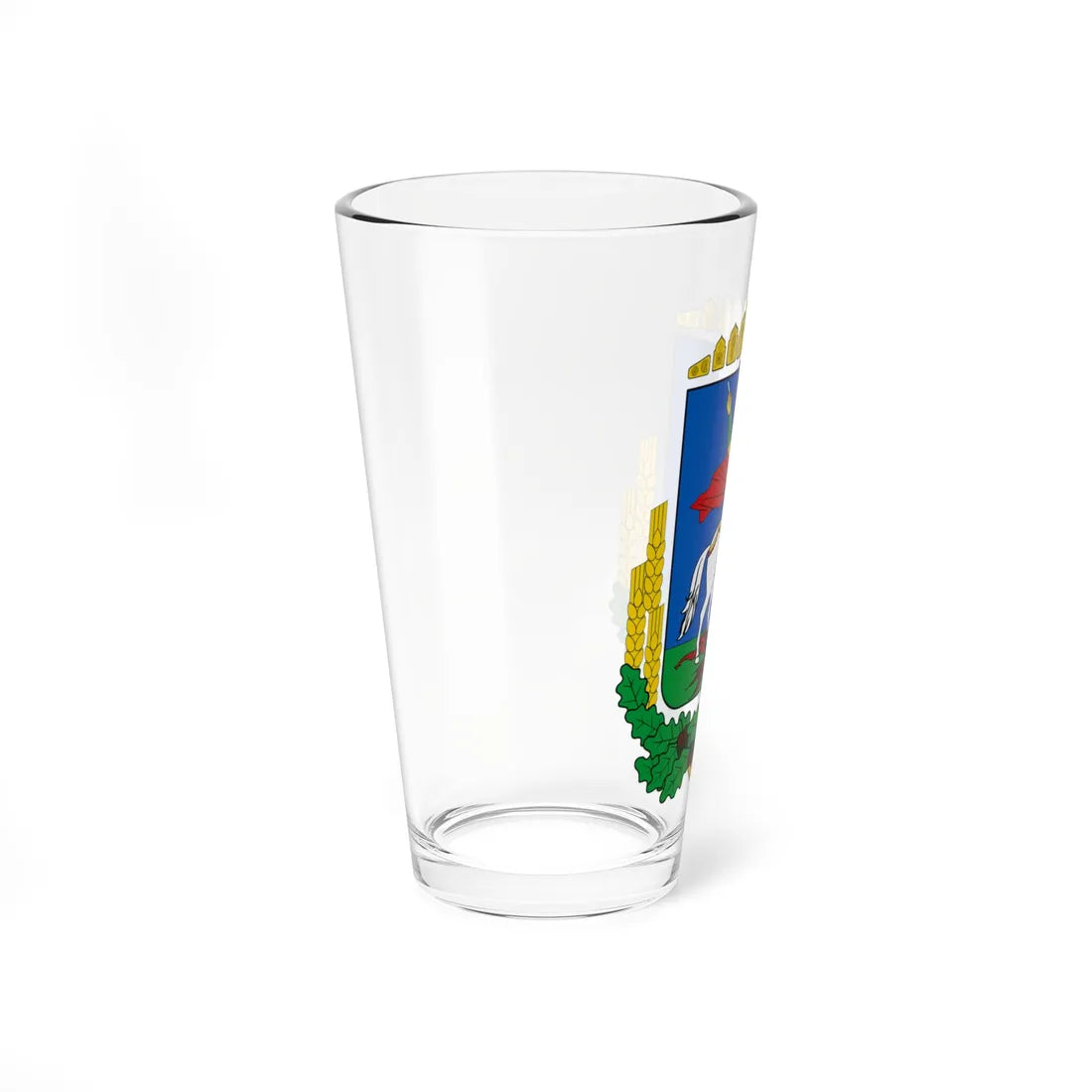 Coat of Arms of Kiev Oblast (Ukraine) (Coat of Arms) Pint Glass 16oz - Go Mug Yourself