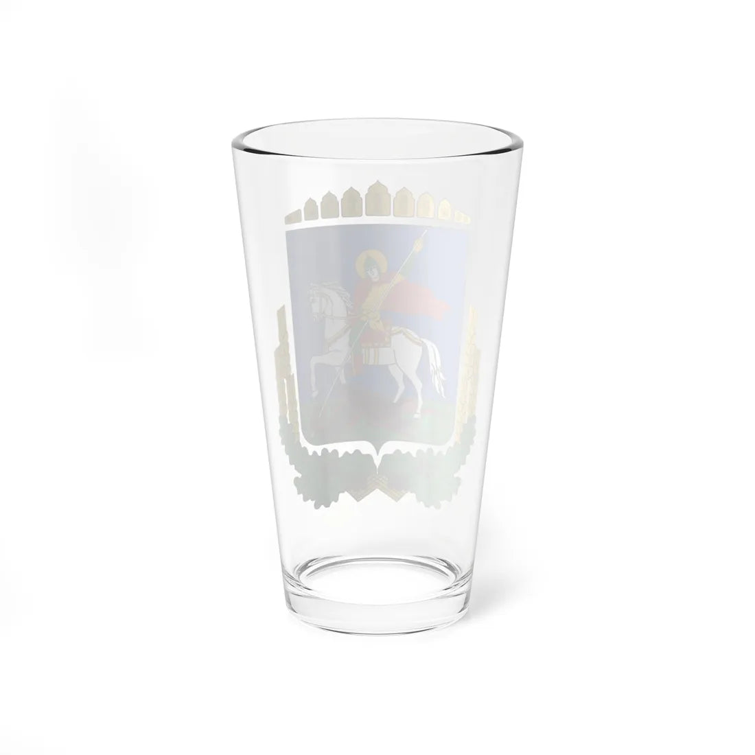 Coat of Arms of Kiev Oblast (Ukraine) (Coat of Arms) Pint Glass 16oz - Go Mug Yourself