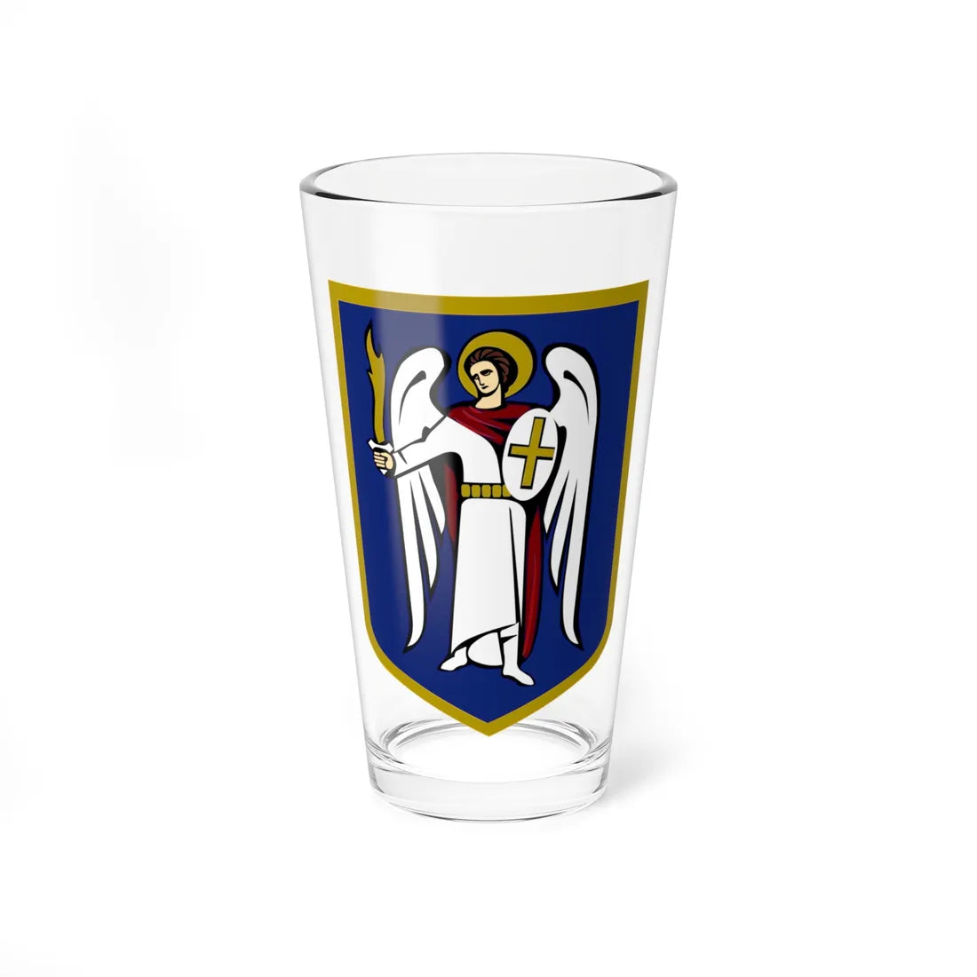 Coat of arms of Kiev (Ukraine) (Coat of Arms) Pint Glass 16oz 16oz - Go Mug Yourself