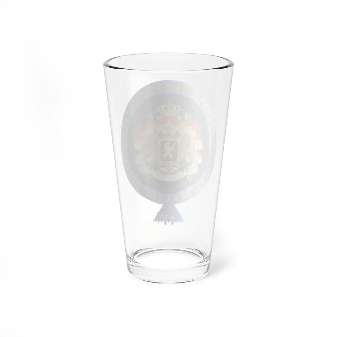 Coat of Arms of King Baudouin of the Belgians Order of the Elephant Variant (Denmark) (Coat of Arms) Pint Glass 16oz - Go Mug Yourself