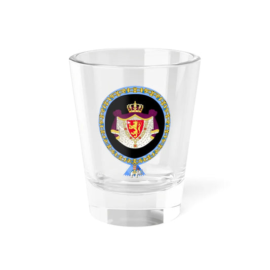 Coat of Arms of King Harald V of Norway Order of the Elephant (Denmark) (Coat of Arms) Shot Glass 1.5oz 1.5oz - Go Mug Yourself