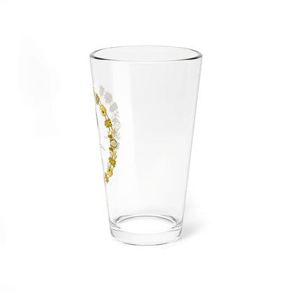 Coat of arms of King Jálid of Saudi Arabia Order of Charles III (Saudi Arabia) (Coat of Arms) Pint Glass 16oz - Go Mug Yourself