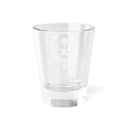 Coat of arms of King Jálid of Saudi Arabia Order of Charles III (Saudi Arabia) (Coat of Arms) Shot Glass 1.5oz - Go Mug Yourself