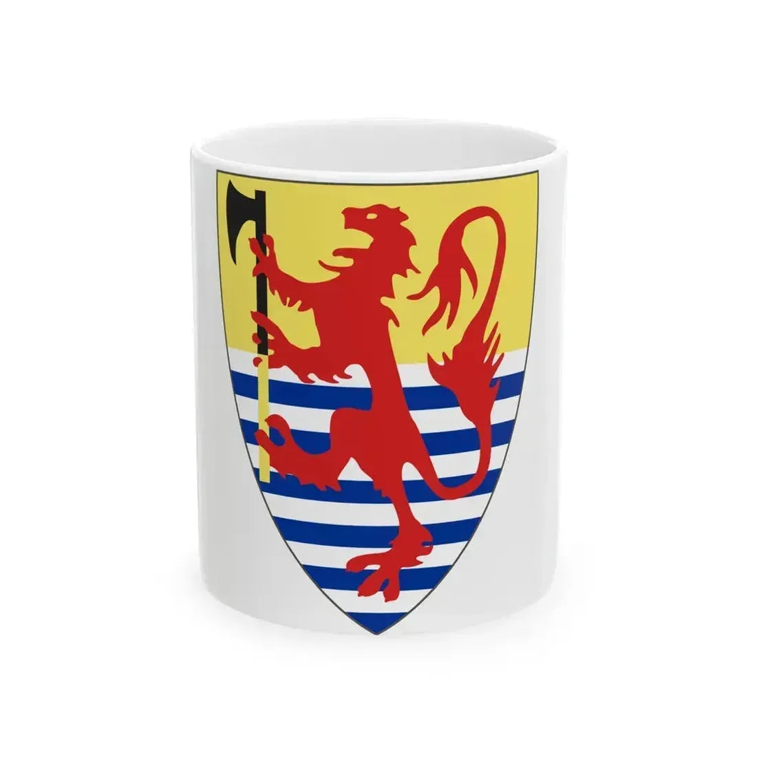 Coat of arms of King of Iceland (13th century) - White Coffee Mug 11oz - Go Mug Yourself