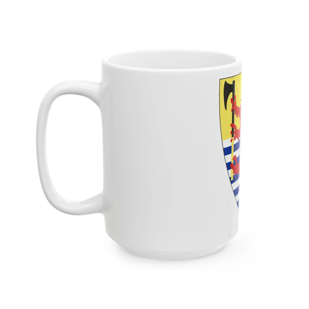 Coat of arms of King of Iceland (13th century) - White Coffee Mug-Go Mug Yourself