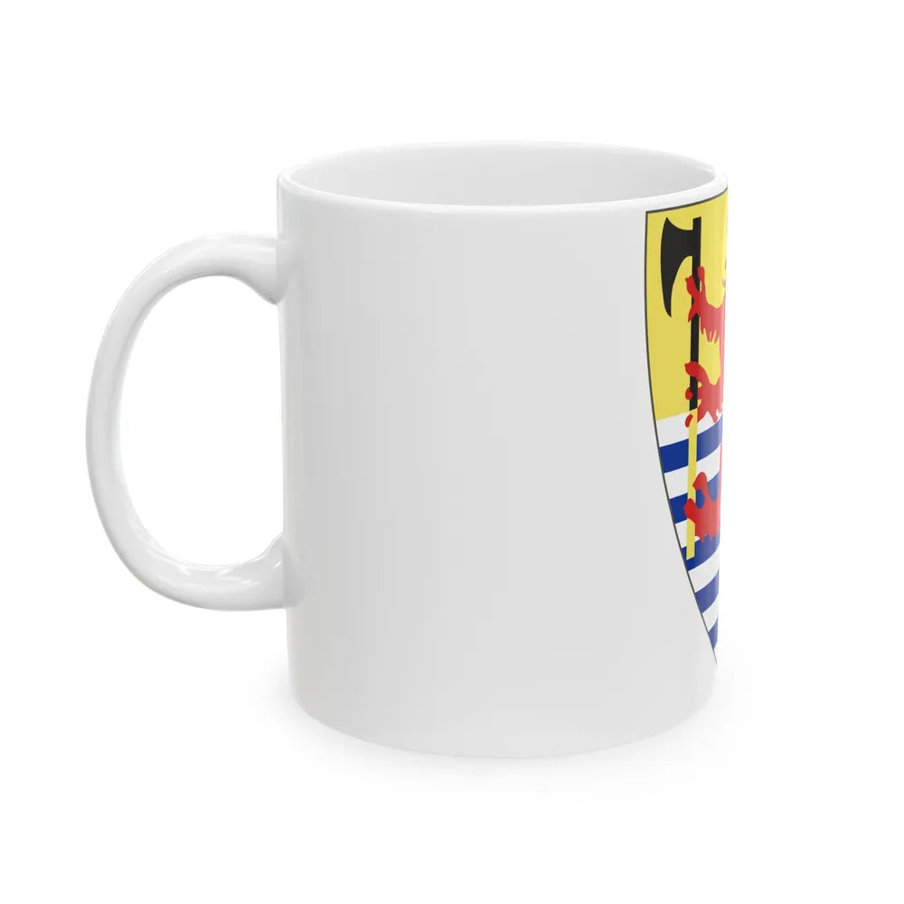 Coat of arms of King of Iceland (13th century) - White Coffee Mug-Go Mug Yourself